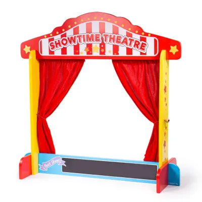 Panou din lemn pentru teatru de păpuși, 65 x 64 x 23 cm
