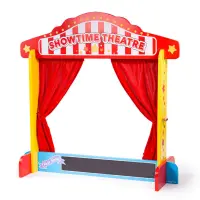 Panou din lemn pentru teatru de păpuși, 65 x 64 x 23 cm