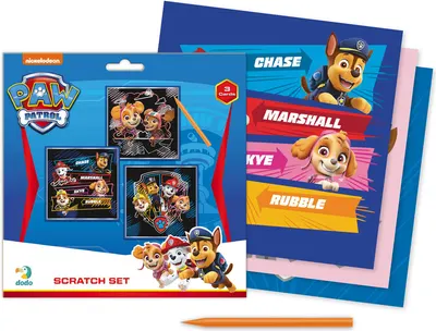 Set de carduri răzuibile Dodo - Chase, Marshall, Skye And Rubble