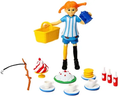 Set figurină Pippi - Pippi Ciorapi lungi și accesorii