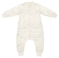 Sac de dormit pentru bebeluși cu picioare Bimbidreams - Noe, 75 cm, Tog 2.5, White/Linen