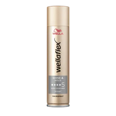 Fixativ cu grad de fixare 5 Shine & Hold Wellaflex, 250ml, Wella