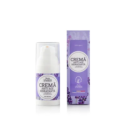 Cremă anti-age cu Acid hialuronic, Nucul Din Lavandă, x 40ml