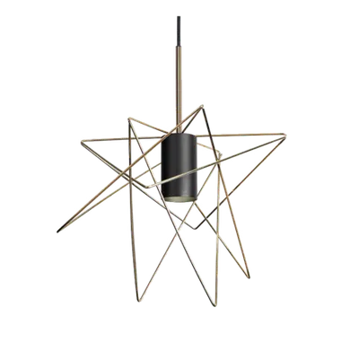 Star Lustra 1xe27 Negru/auriu