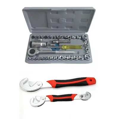Trusa 40 chei tubulare + Set 2 chei universale Snap Grip