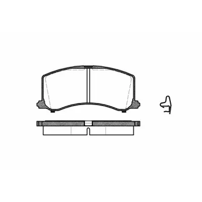 Set placute frana, frana disc REMSA 0595.02