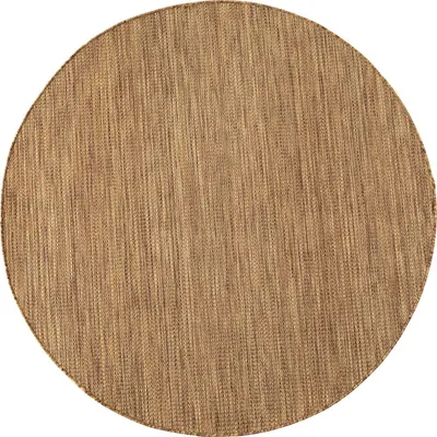 Covor pentru exterior și interior maro rotund ø 120 cm Mira 1450 – Ayyildiz Carpets