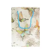 Punga de cadou cu fluturi multicolor 25 cm