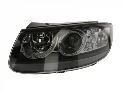 Far fata stanga (H7, electric, fara motoras, culoare interior: negru, culoare semnalizator: transparent) potrivit HYUNDAI SANTA FE II 01.06