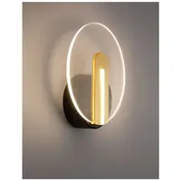 Plafoniera GENTI Negru & Auriu Aluminiu & Acrylic LED 7W 230V 596Lm 3000K IP20