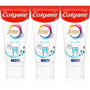 Colgate Total Junior Active Prevention Mild Mint Pasta de dinți pentru curățarea dinților și a cavității orale pentru copii
