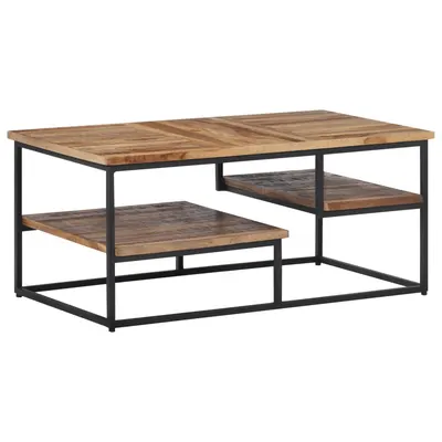 vidaXL Măsuță de cafea, 90x50x39 cm, lemn masiv de tec reciclat