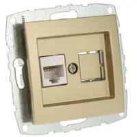 Mecanism Priza date RJ45, CAT6, ingropat/ST, TITANIUM