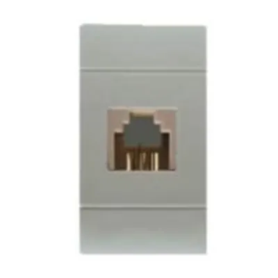 RJ11 OUTLETn6/4 Stecher GREY
