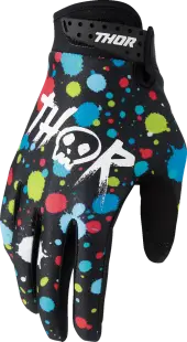 Manusi copii atv cross Thor LaunchMode Splat, culoare multicolor, marime 2YXS