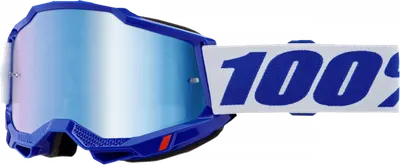 Ochelari cross atv 100% Accuri 2 Blue, lentila oglinda, culoare rama albastru