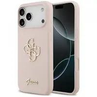 Husa pentru Apple iPhone 17 Pro Max, Guess, Big 4G Script, Roz Deschis