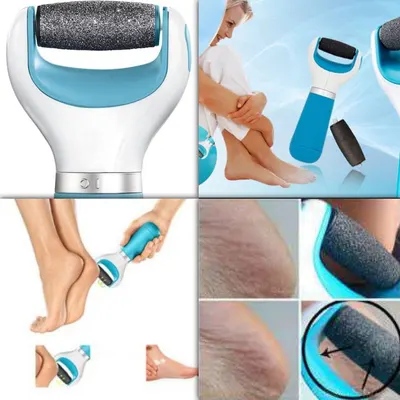 Set de ingrijire pentru calcaie: Pila electrica USB + Rezerva