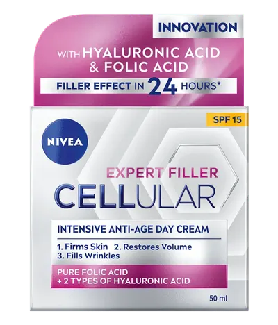 Crema de zi Hyaluron Filler Firming FPS15 Cellular Care, 50ml, Nivea