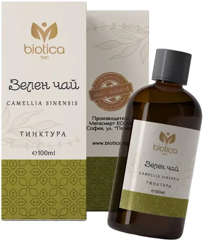 Tinctură de ceai verde, 100 ml, Biotica 1961
