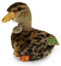 Jucărie de pluș Rappa Eco friends - Rățușcă maro, 19 cm