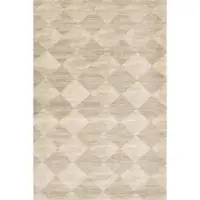 Covor bej din lână 160x240 cm Agnus Checkered – Agnella