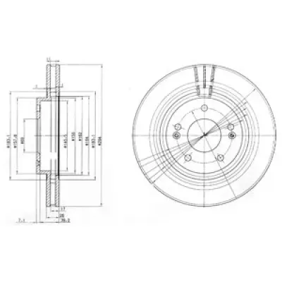 Disc frana DELPHI BG3860