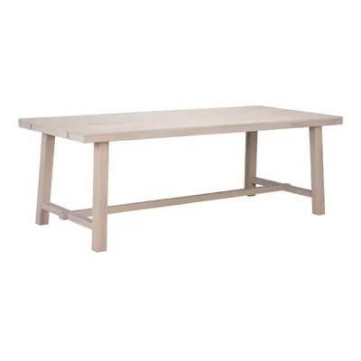 Masă de dining din lemn de stejar lăcuit Rowico Brooklyn, 220 x 95 cm, mat