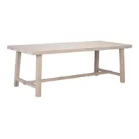 Masă de dining din lemn de stejar lăcuit Rowico Brooklyn, 220 x 95 cm, mat