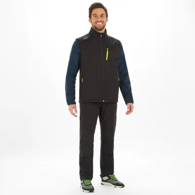 Vestă softshell anti-vânt 900 Negru Bărbați