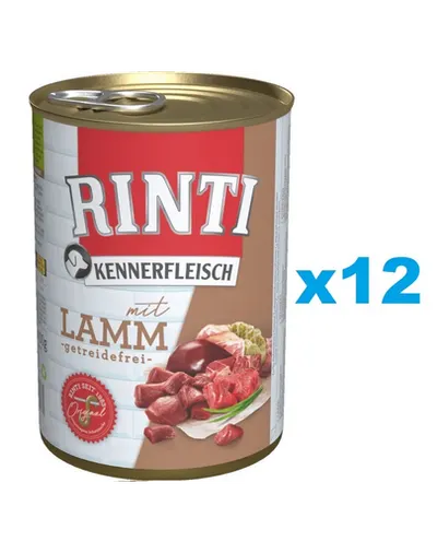 RINTI Kennerfleisch Lamb miel 12x400 g hrana caine