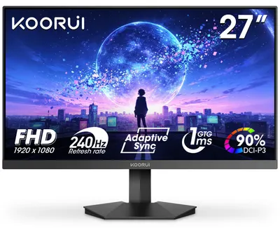 Monitor gaming KOORUI - GN02, 27'', 240Hz, 1ms, FHD, FreeSync Premium