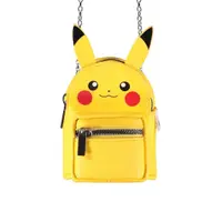 Geantă micro, crossbody, Pokémon Pikachu, design 3D cu urechi, lanț metalic, 16x10x10 cm, brand Difuzed