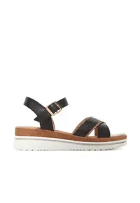 Sandale dama - WS2506-05 - negru/maro
