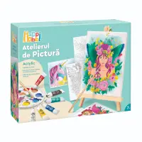Set de pictura, Happi Hobbi, Atelierul de pictura, Acrylic, Fata cu coronita
