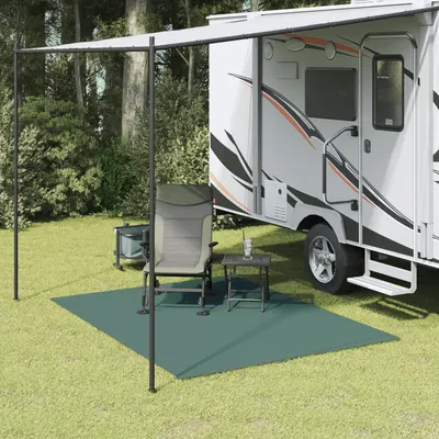 vidaXL Covor pentru cort, verde, 2,5x2 m