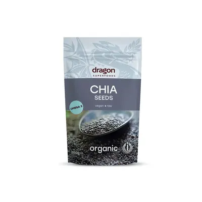 Seminte de chia bio 200g Dragon Superfoods