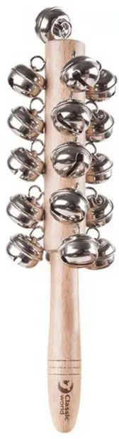 Instrument muzical Classic World - Stick din lemn cu clopote
