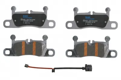 Set placute frana Spate (cu suplimente; cu un tampon de amortizare; pentru vehicule electrice), potrivit AUDI E-TRON GT; PORSCHE 911, TAYCAN, TAYCAN CROSS TURISMO 3.8 Electric 05.19