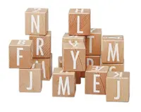 Cuburi din lemn - Letters and Numbers