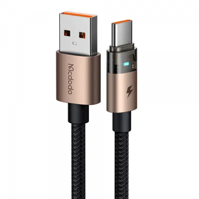 Cablu Date si Incarcare USB-A - USB-C McDodo CA-6891, 66W, 1.2m, Auriu
