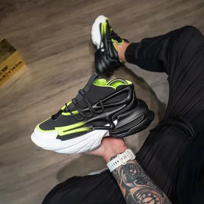 Adidasi Barbati Sneakers Black-Green Abbm7(063) (mărime: 40)