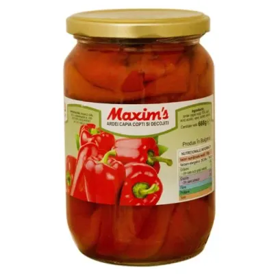 Ardei capia copti Maxim's, 720g Engros