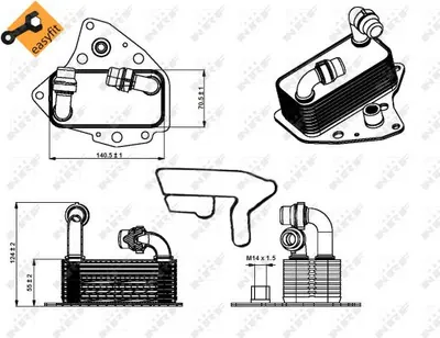 Termoflot radiator ulei (automatic manual, cu garnitura) CHRYSLER DELTA; OPEL ASTRA J, ASTRA J GTC, CASCADA, COMBO, COMBO TOUR, INSIGNIA A, INSIGNIA A COUNTRY, ZAFIRA C; SAAB 9-5; SUZUKI SX4 2.0D du