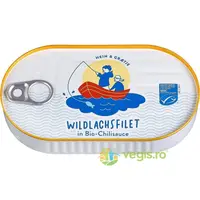File de Somon Salbatic in Sos de Rosii cu Chili Ecologic/Bio 200g