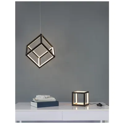 Lampa suspendata GABBIA Nisipiu Negru Aluminiu & Silicone LED 45 Wat 230 Volt 3375Lm 3000K IP20 Dimabil