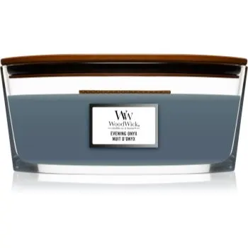 Woodwick Evening Onyx lumânare parfumată cu fitil din lemn (hearthwick)