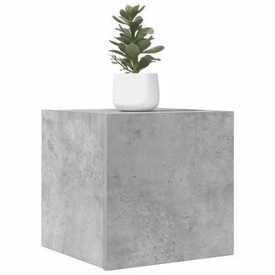 vidaXL Dulap TV montaj pe perete, gri beton, 30,5x30x30 cm