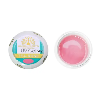 Gel UV de construcție, autonivelant, Global Fashion, cover, 56 g, Tea Rose Engros