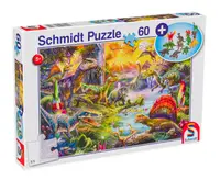 Puzzle Schmidt din 60 de piese - Dinosaurs